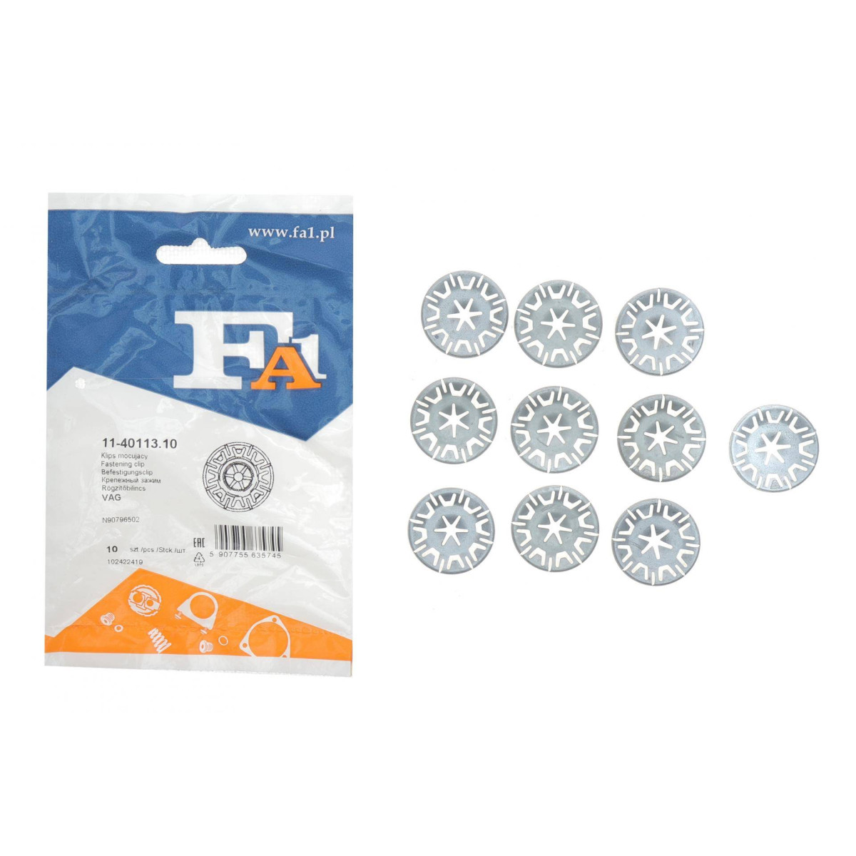 Шайба фіксуюча (к-кт 10шт) VW Caddy II/III/Crafter 30-35/30-50/Golf II/III/IV/V/VI/Jetta II 80-
