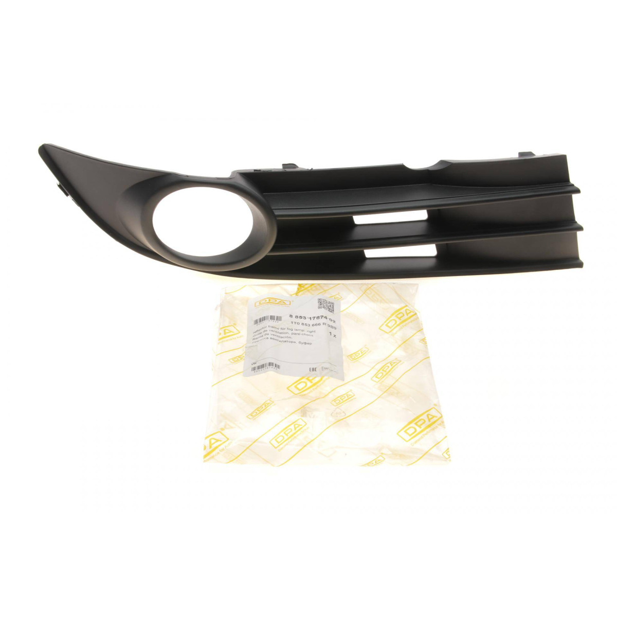 Вставка бампера (під протитуманку) VW Caddy III 06-15 (R)