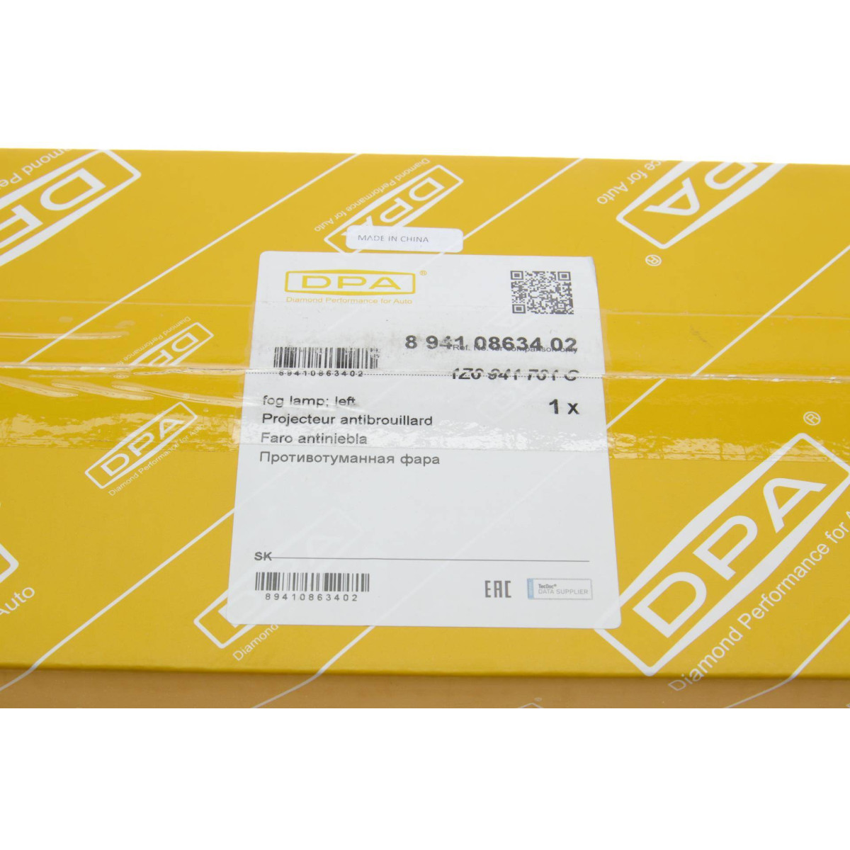 Фара протитуманна Skoda Octavia 04-13 (L)