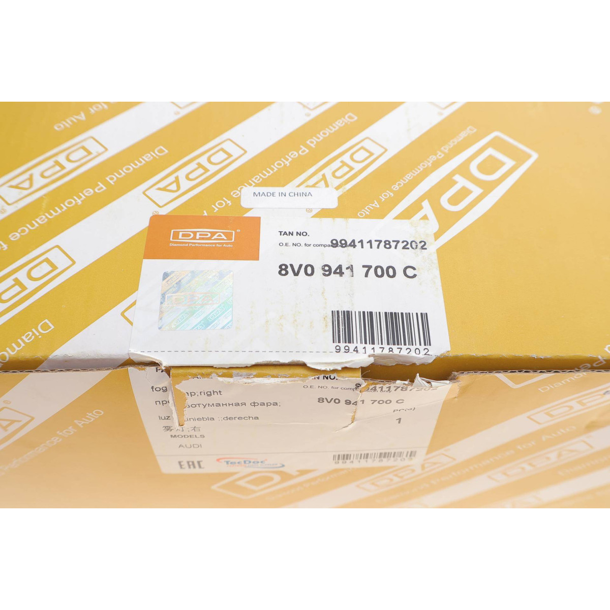 Фара протитуманна Audi A3 12-20 (R)
