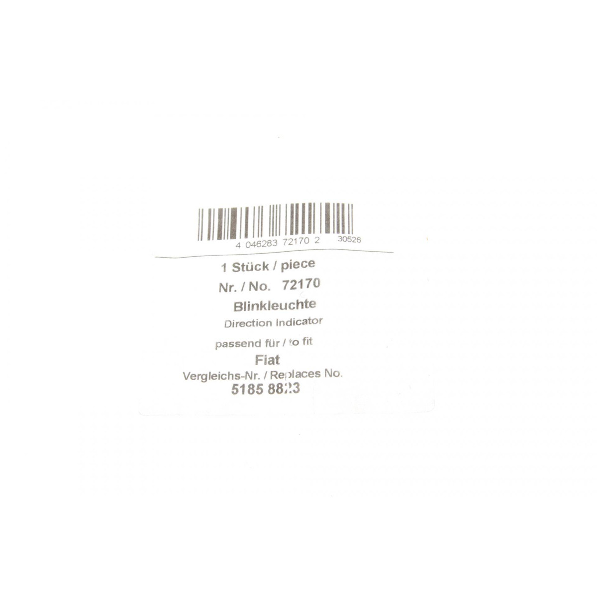 Повторювач повороту в бампер Fiat Punto 09- (L)