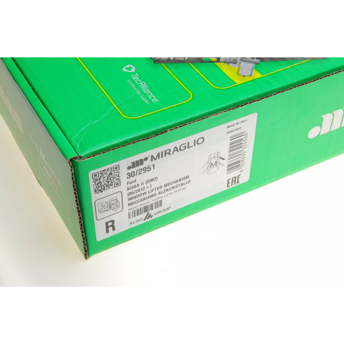 Склопідіймач (передній) Ford Kuga II 13- (R) (електро) (без моторчика)