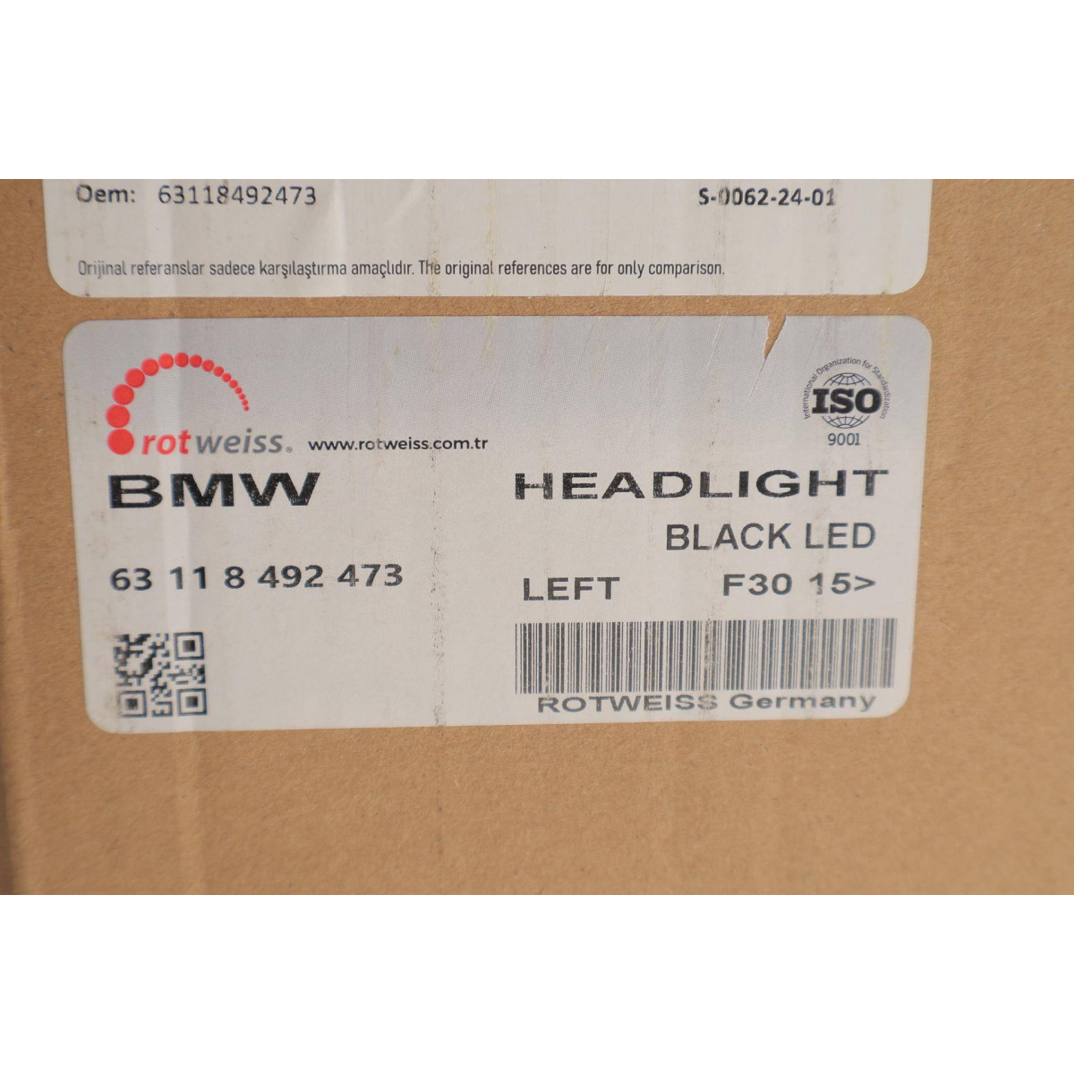 Фара (L) BMW 3 (F30/F80) 11-18 (LED)