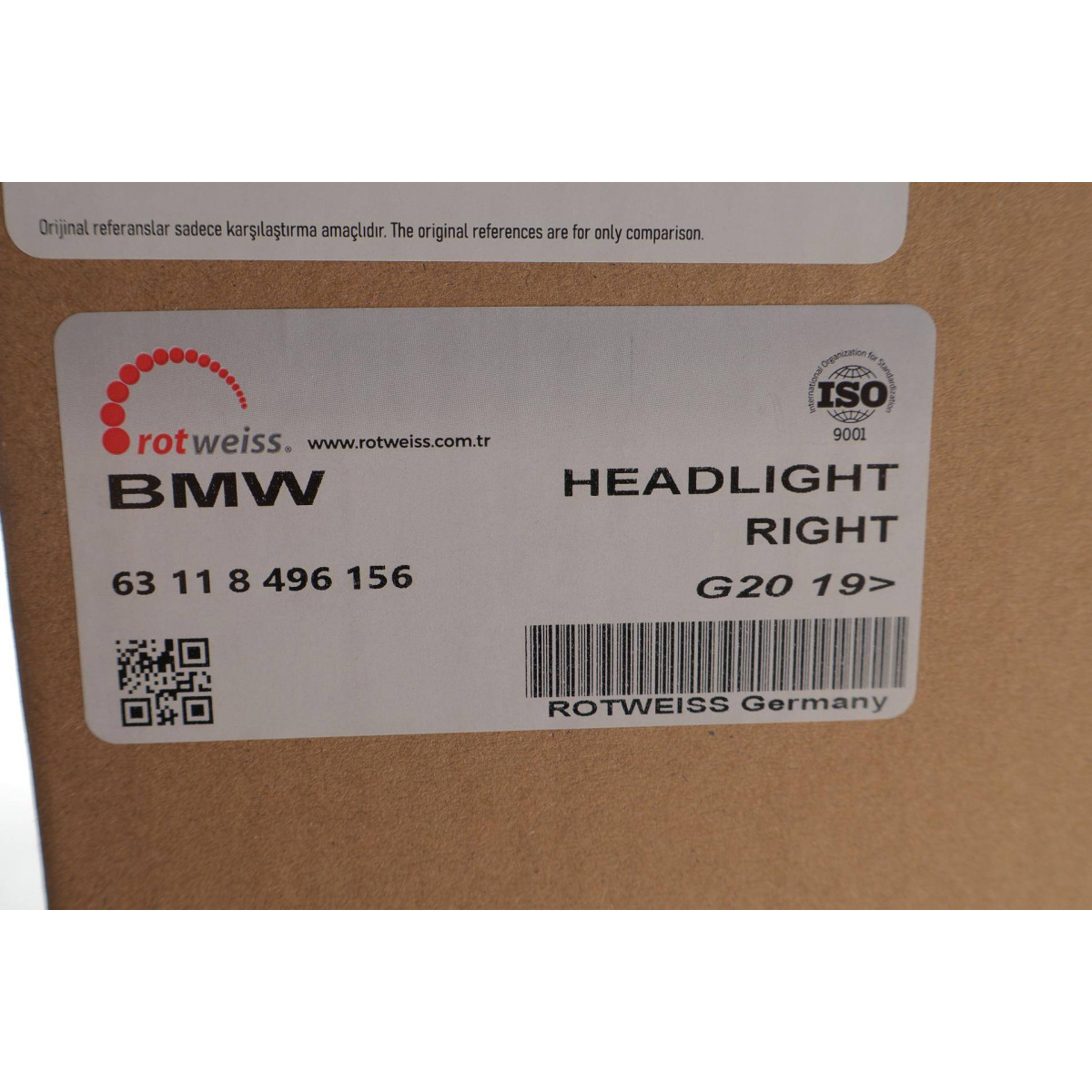 Фара (R) BMW 3 (G20/G80/G28) 18- (LED)