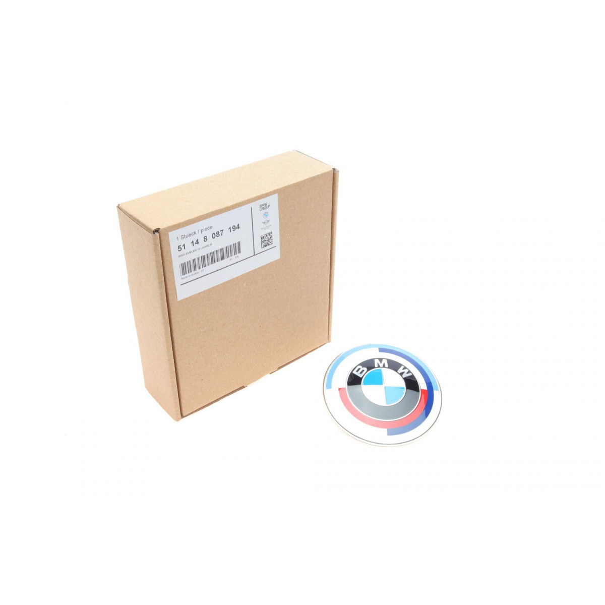 Емблема кришки багажника BMW X5 (G05/F95)/X6 (G06/F96) 18- BMW 50 років M
