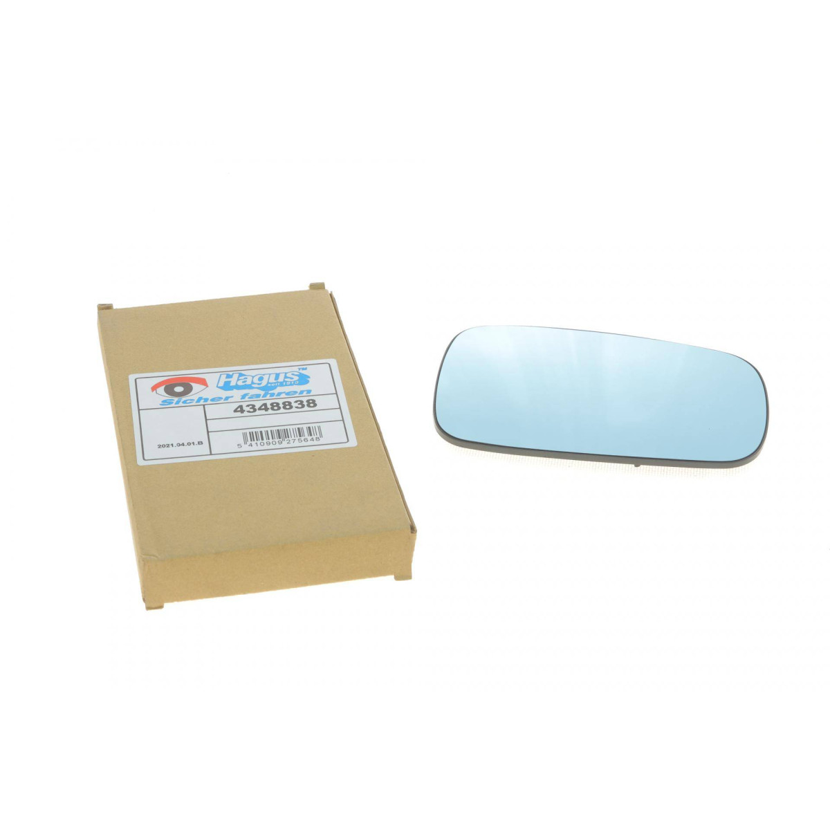 Скло дзеркала (з підігрівом) Renault Laguna II 01-07 (R) (з тонуванням)