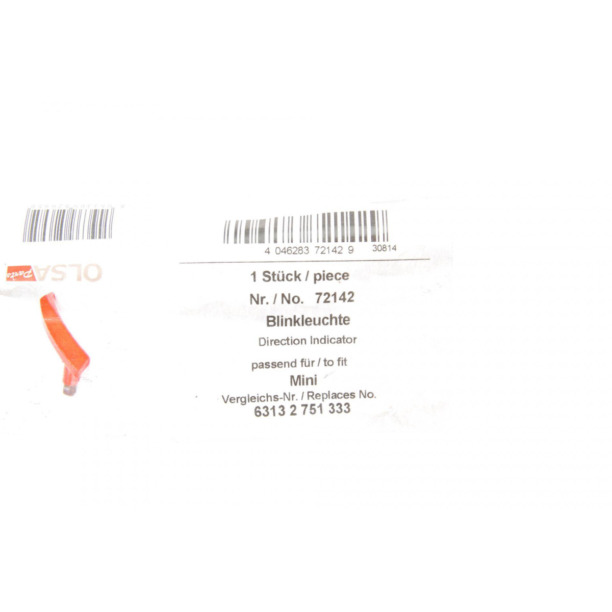 Повторювач повороту на крило Mini R56/R57 06-13 (L)