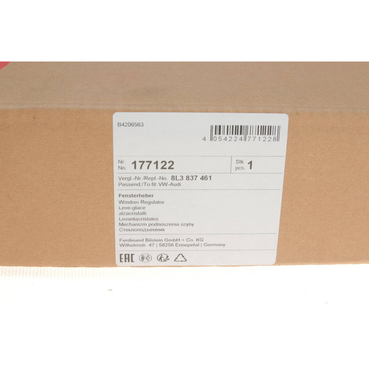 Склопідіймач (передній) Audi A3 97-05 (L) (електро)