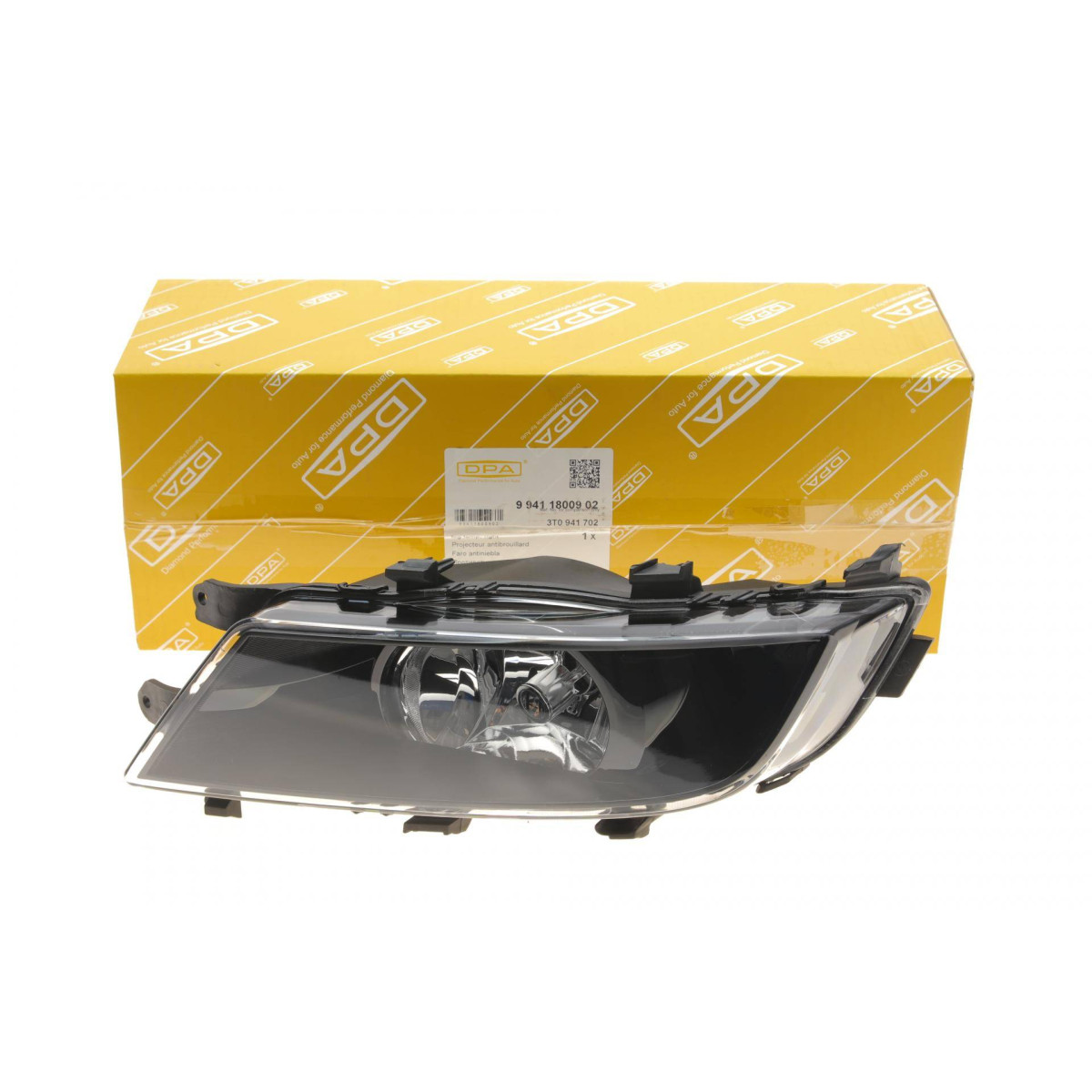 Фара протитуманна Skoda Superb 08-15 (R) (чорна)