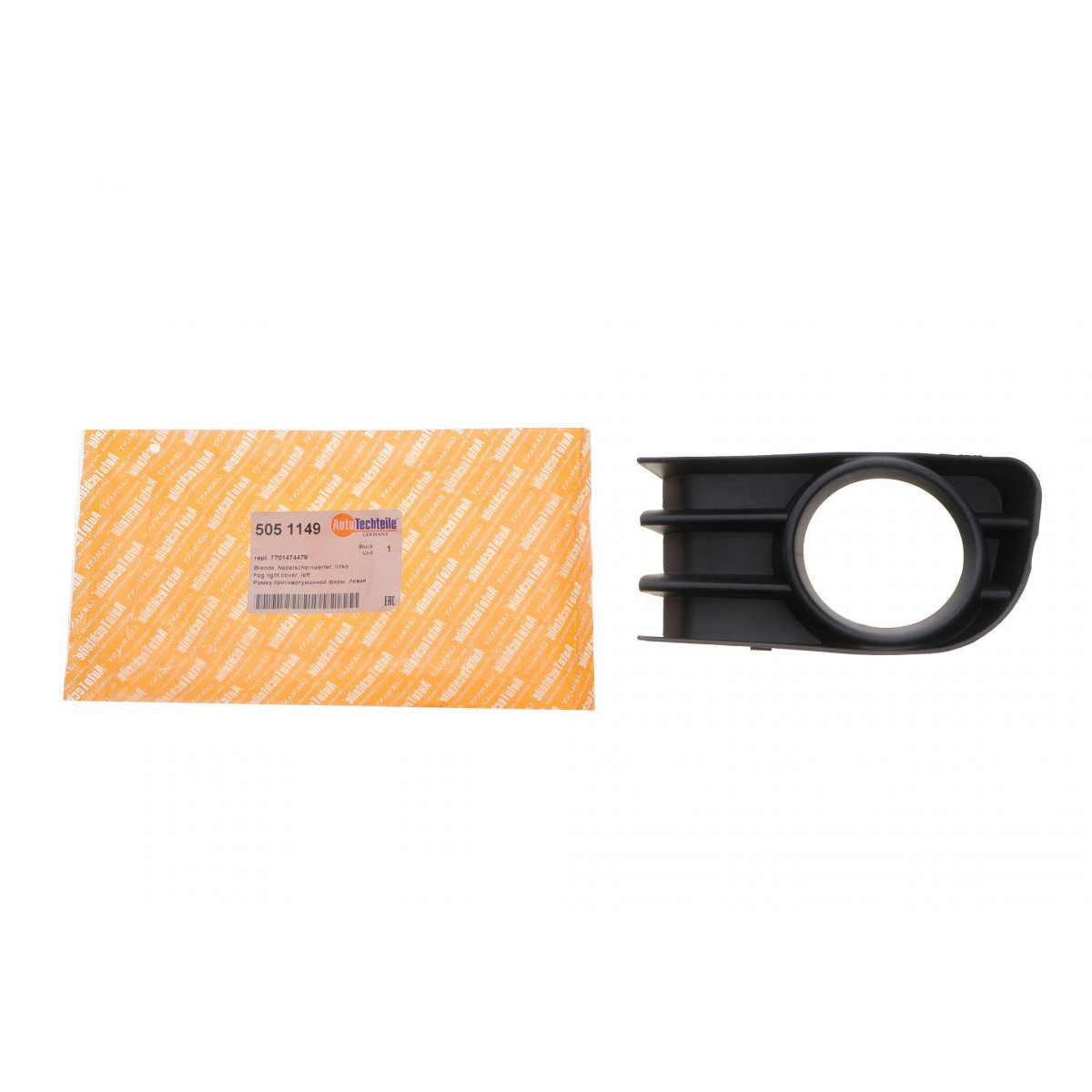 Вставка бампера (під протитуманку) Renault Megane 03-09 (L)