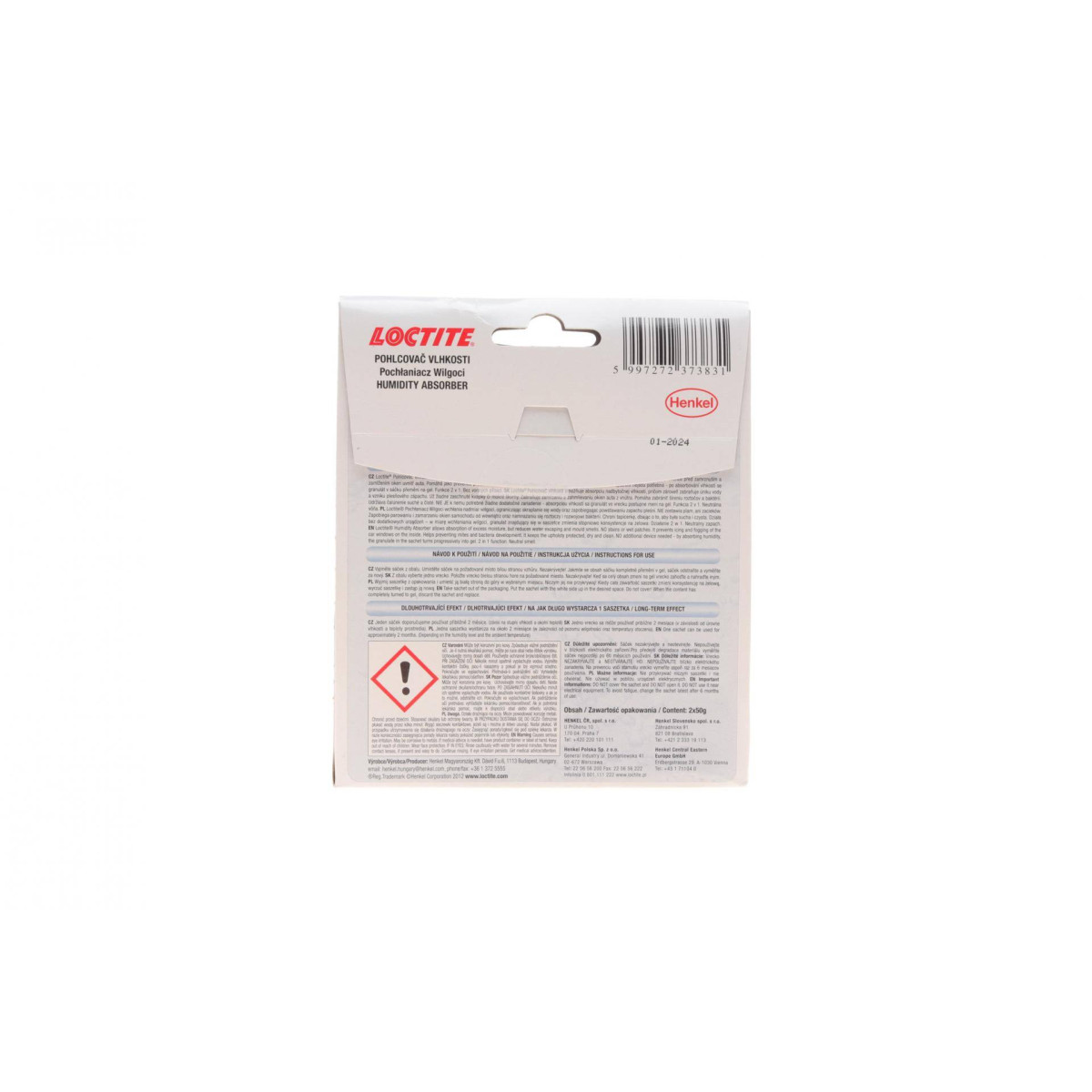 LOCTITE HUMIDITY ABSORBER, Засіб для поглинання вологи (50гр) (к-кт)