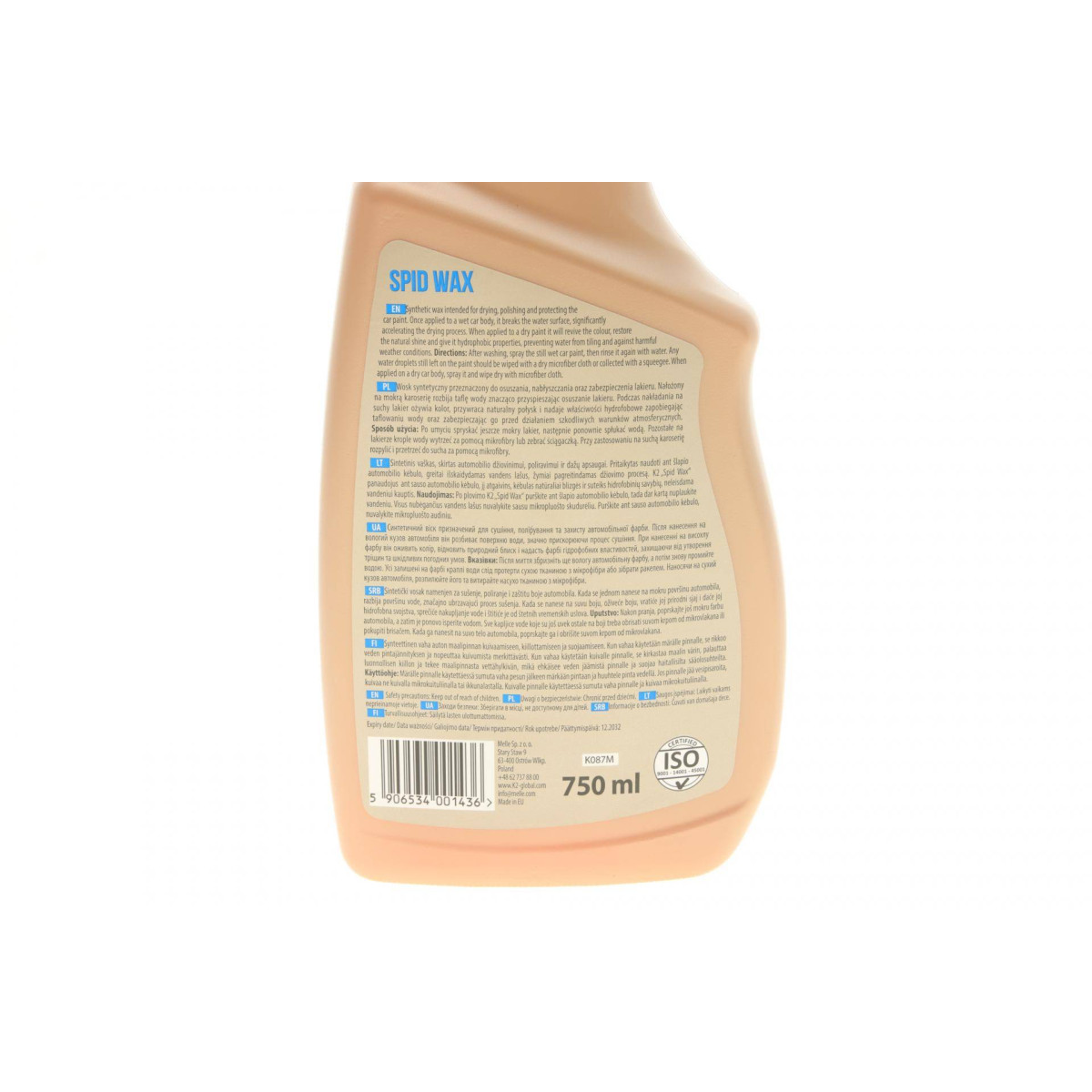 Поліроль для кузова з воском Spid Wax (750мл)