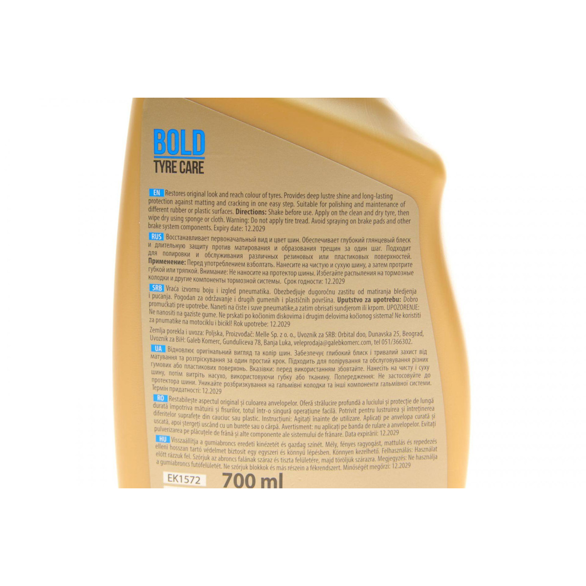 Засіб для догляду за шинами Bold Atom (700ml)