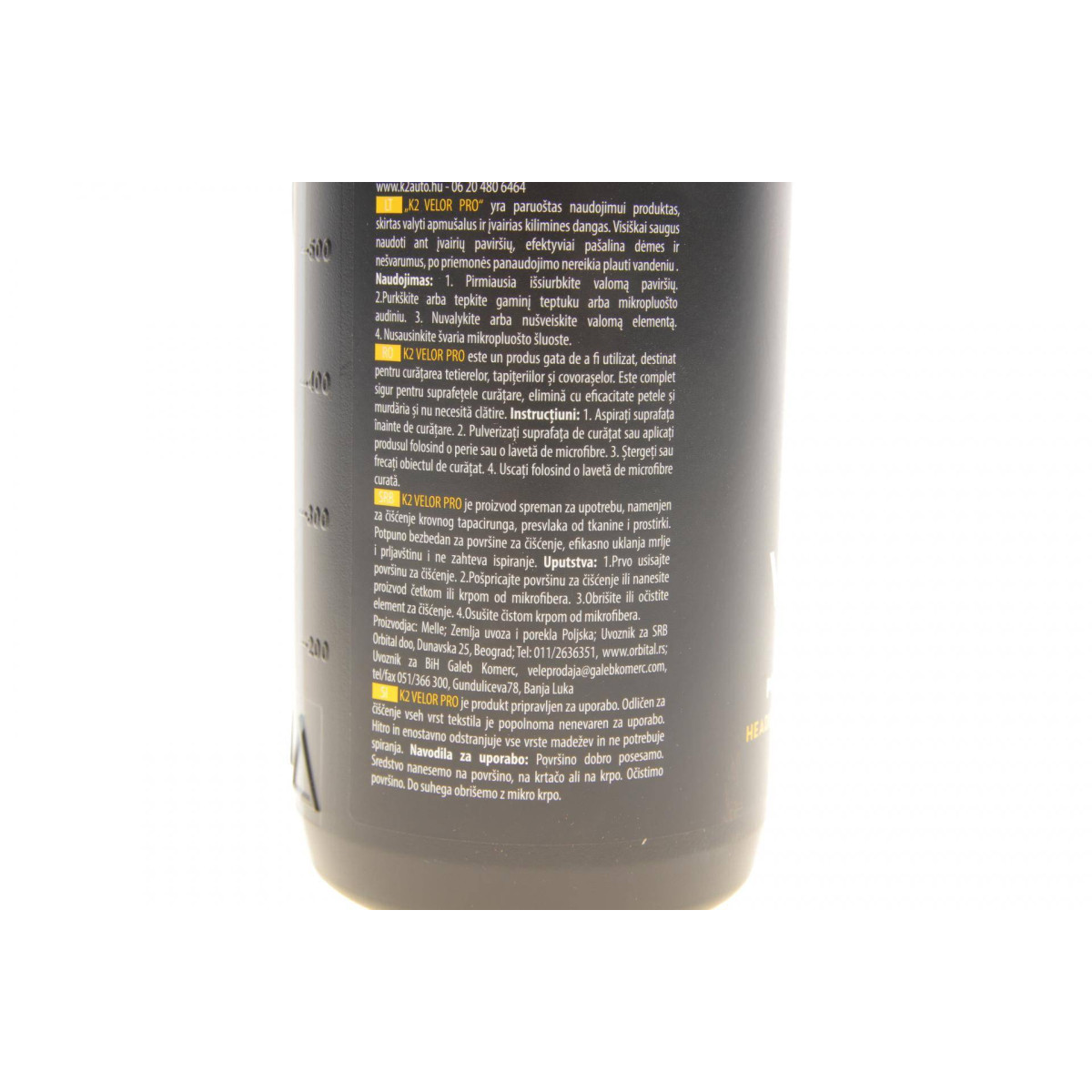 Засіб для очистки всех видів тканин Velor PRO (1L) (салон автомобіля)