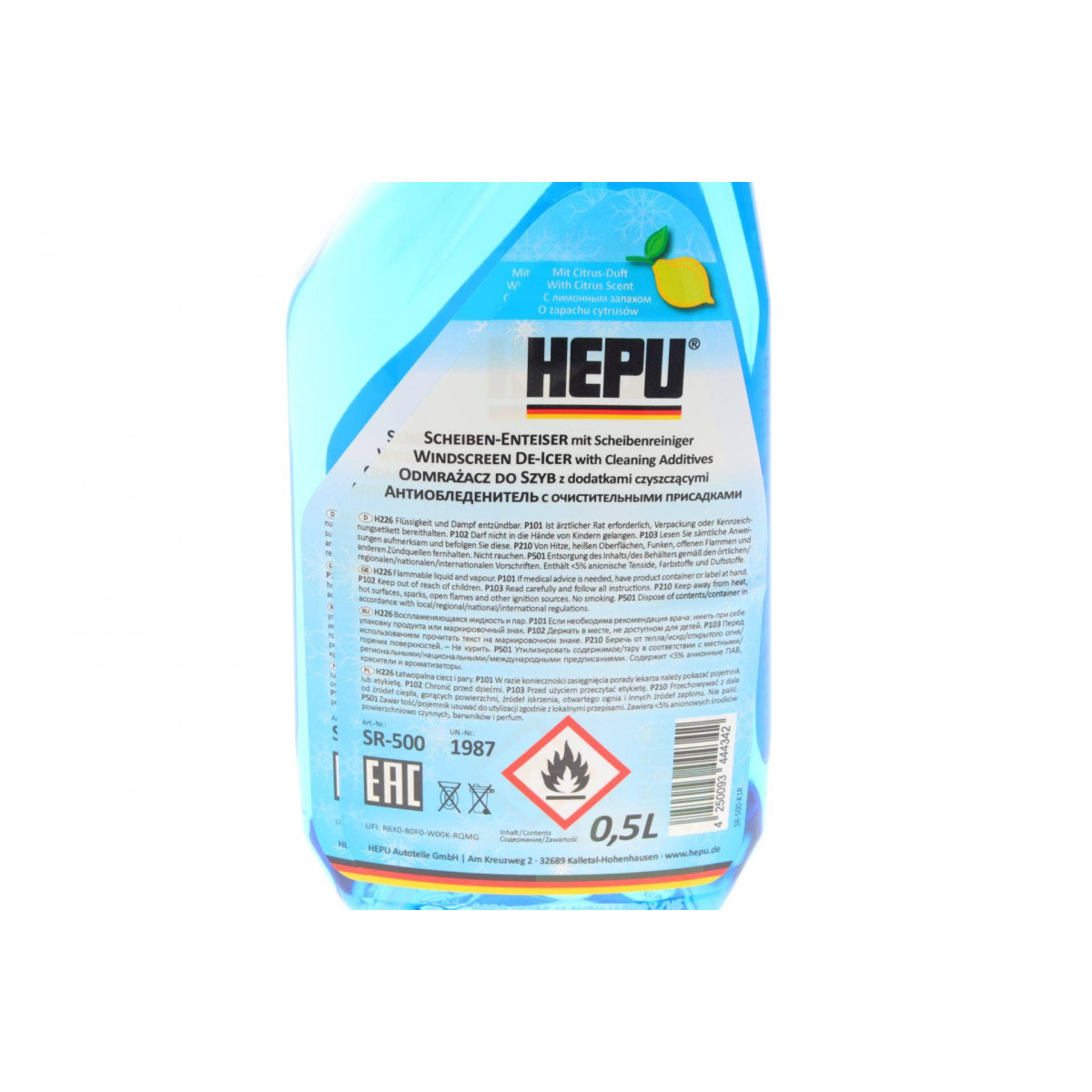 Засіб для розморожування скла Windscreen De-Icer (500ml)