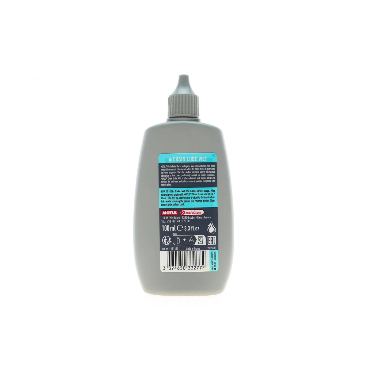 Змазка для ланцюгів велосипедів Chain Lube Wet (100ml) (111451)