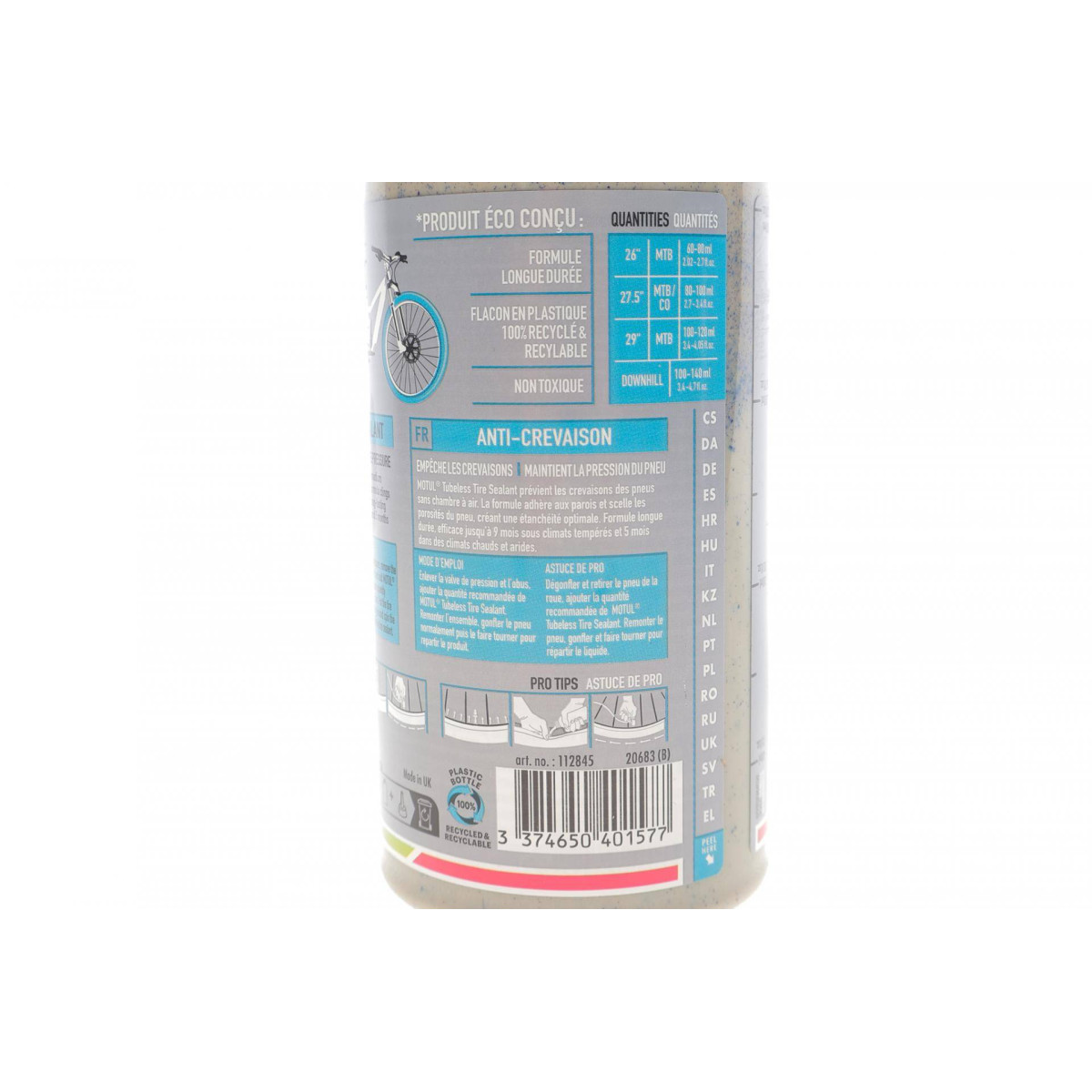 Герметик для наповнення вело шин Tubeless Tire Sealant Off Road (500ml) (112845)