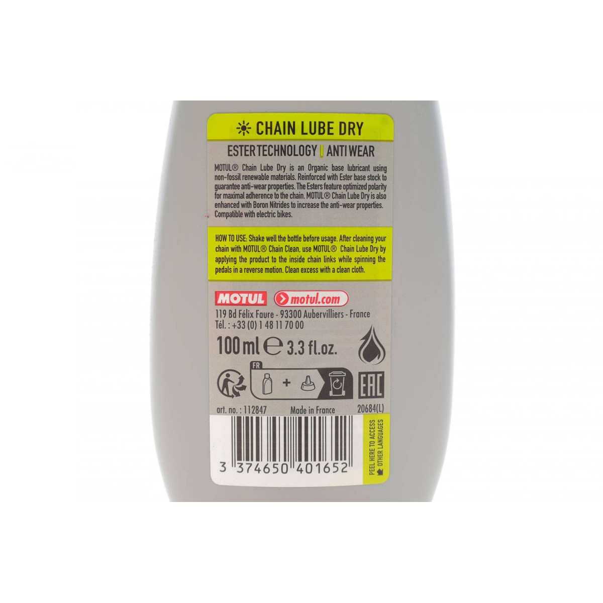 Змазка для ланцюгів велосипедів Lube Dry Bike Care Off Road (100ml) (112847)