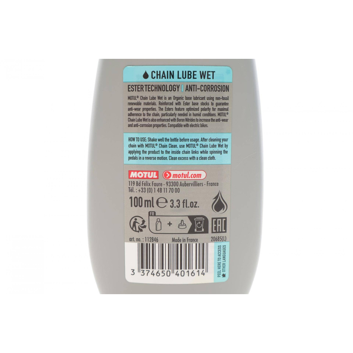 Змазка для ланцюгів велосипедів Chain Lube Wet Bike Care Off Road (100ml) (112846)