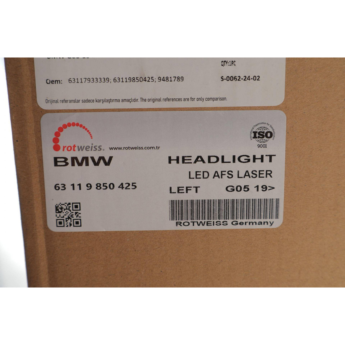 Фара (L) BMW X5 (G05/F95)/X6 (G06/F96) 19- (LED)