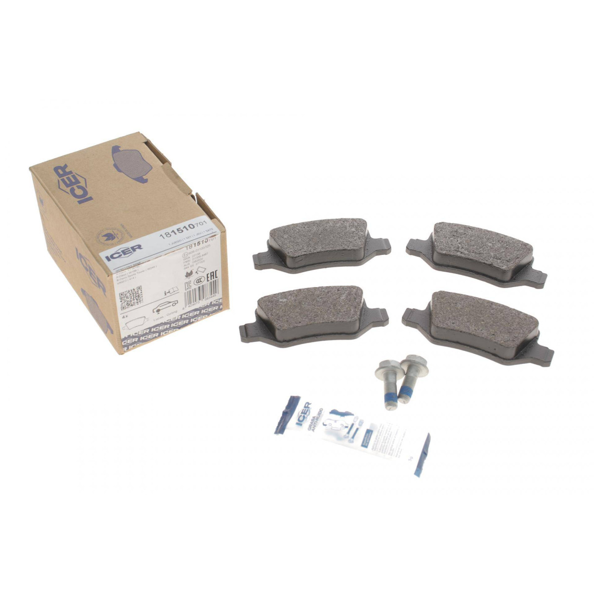 Колодки гальмівні (задні) MB A-class (W168/W169) 97-12/B-class (W245) 05-11/Vaneo (W414) 02-05