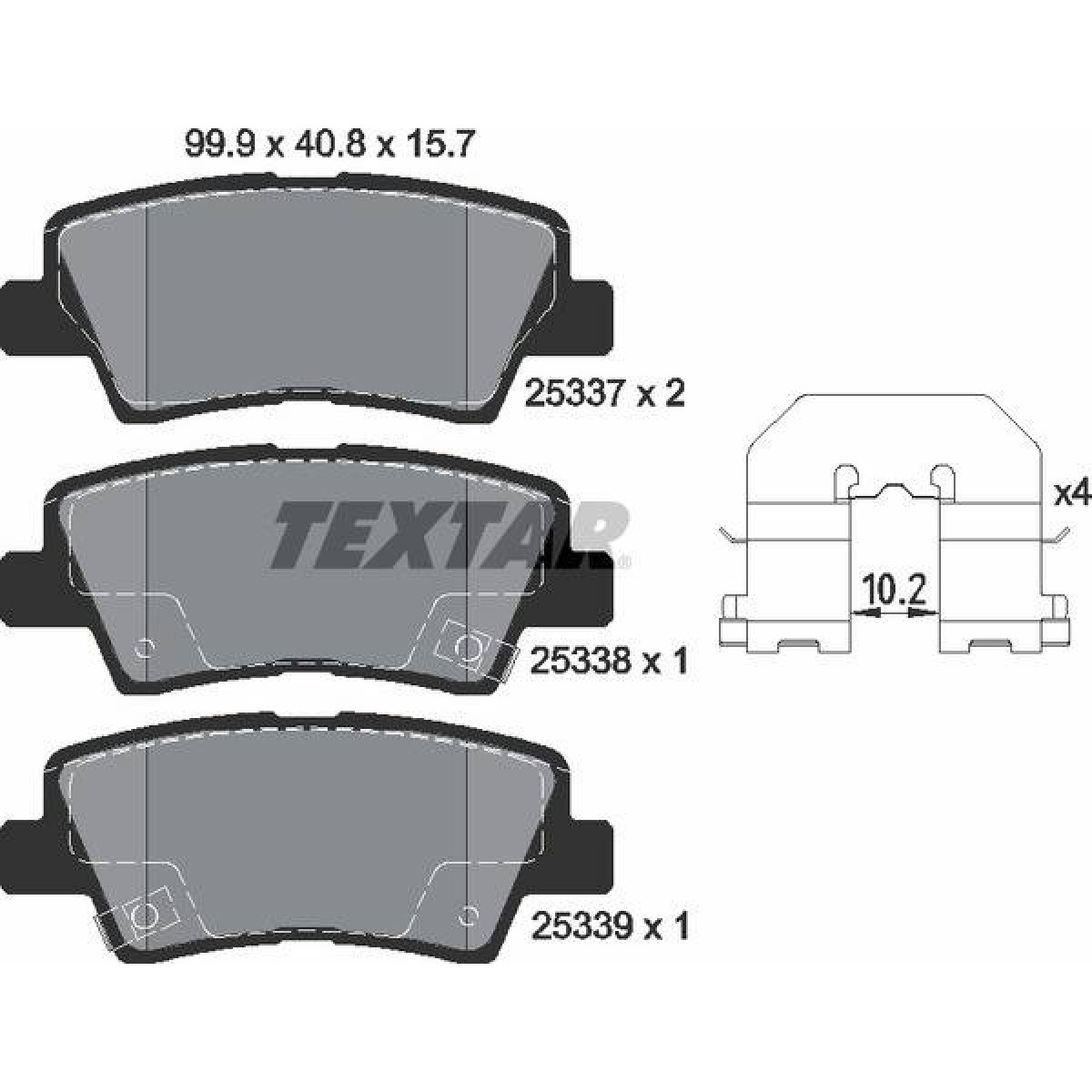 Колодки гальмівні (задні) Kia Ceed II/Rio III/Hyundai Accent/i20/i30/i40 10- (Akebono) Q+