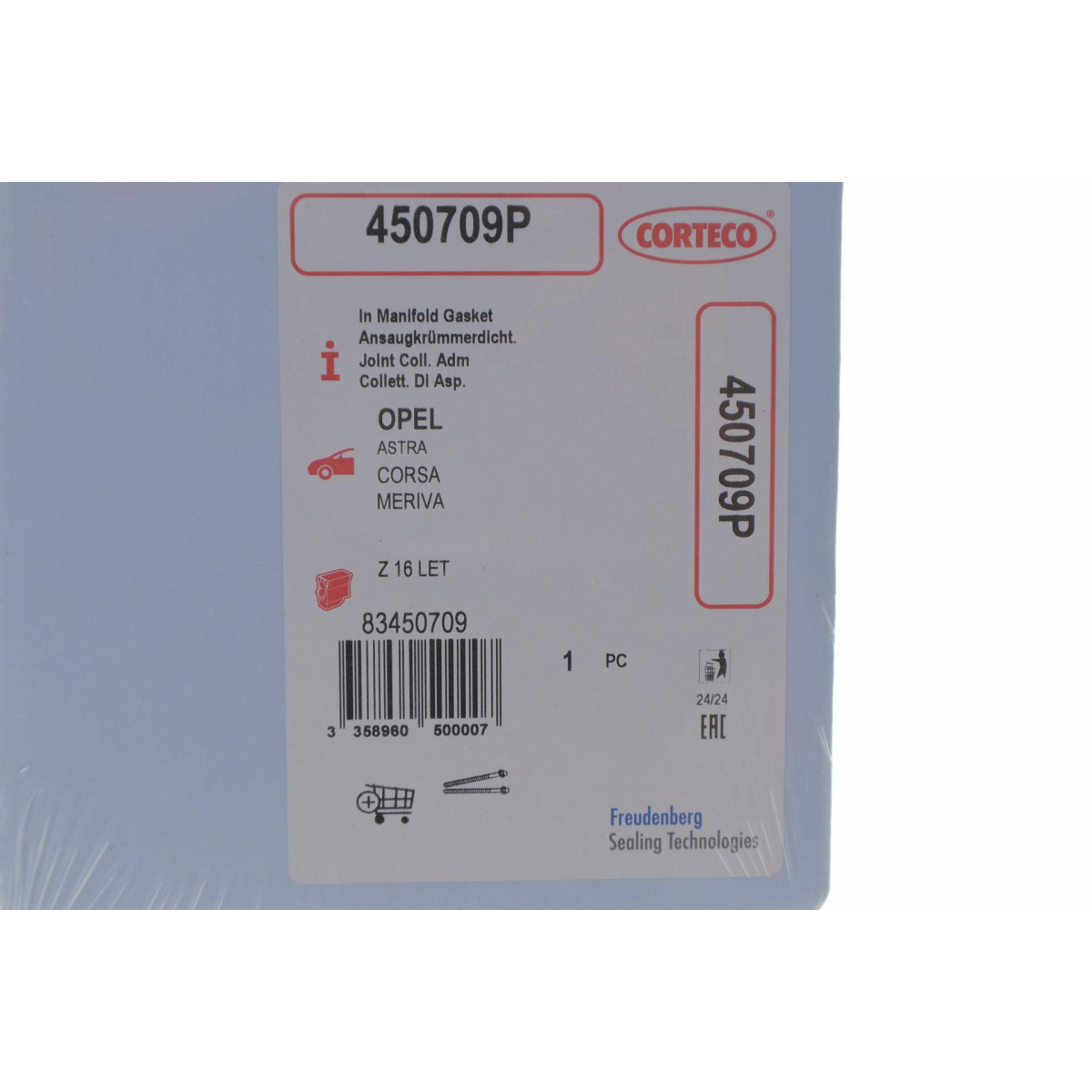 Прокладка колектора впускного Opel Astra H/J 1.6i Turbo 07-