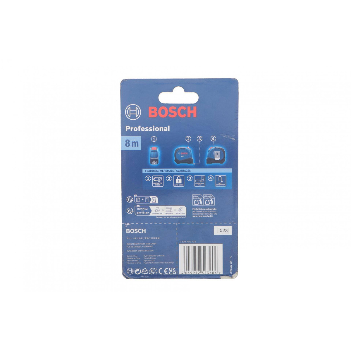 Рулетка Bosch 8 м х 25 мм