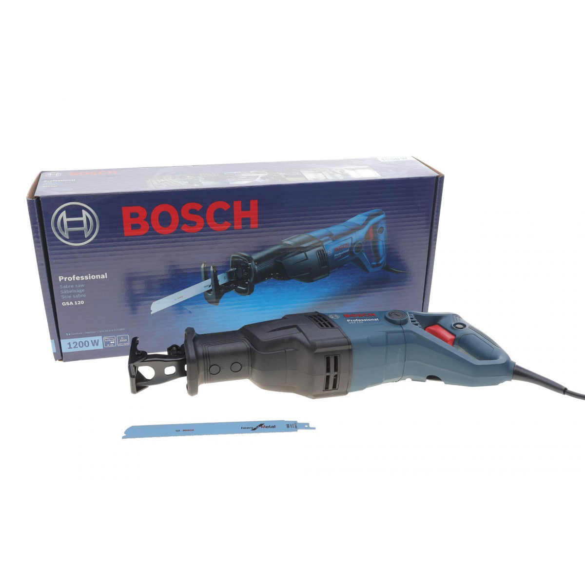Пила шабельна електрична GSA 120 Professional (1200W) (+1 полотно)