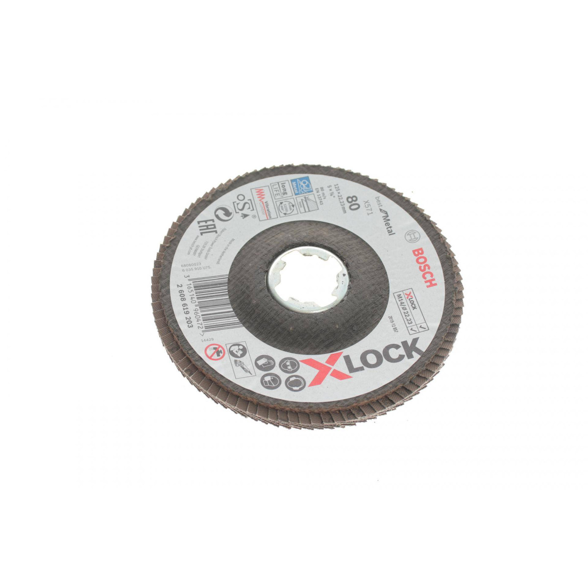 Круг зачисний 125x8x22,23 мм X-LOCK X571 Best for Metal