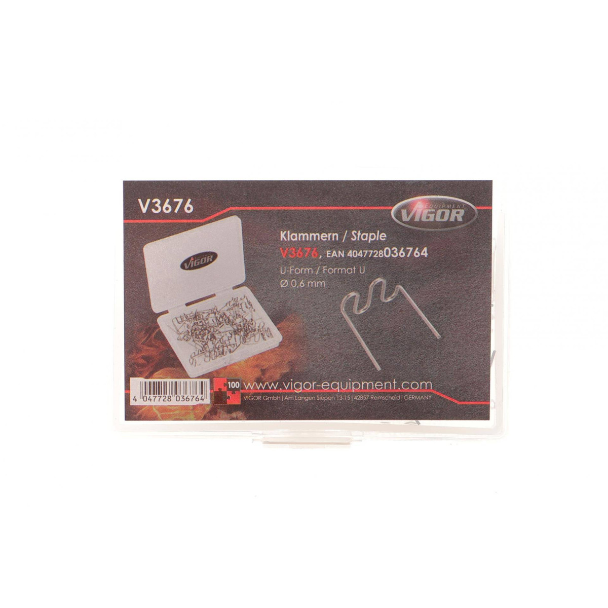 Скоба U-профіль Ø0,6 mm 100 од. (замінено на V3676N)