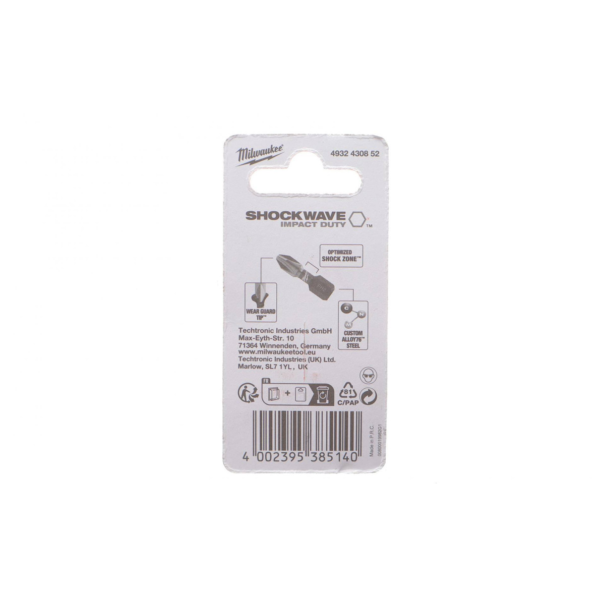 Біта SHOCKWAVE 1/4" PH/PH2 x 25mm 2 ед.