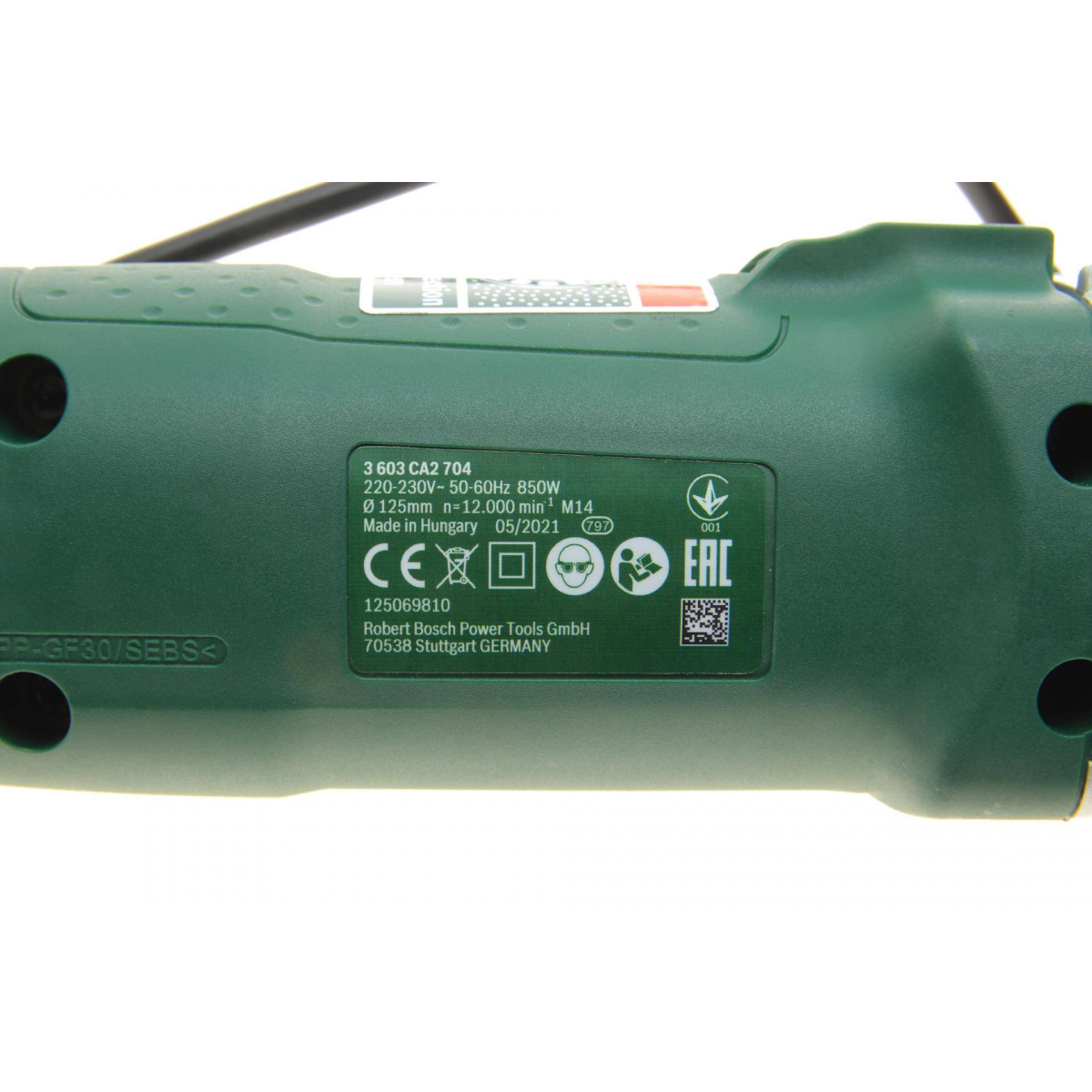 Шліфмашина кутова PWS 850-125 (850 Вт, 0-12000 об/хв, Ø125 мм) знято з постачання