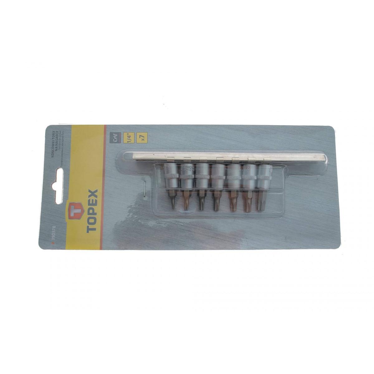 Набір головок 1/4" зі вставками Torx 7 од.