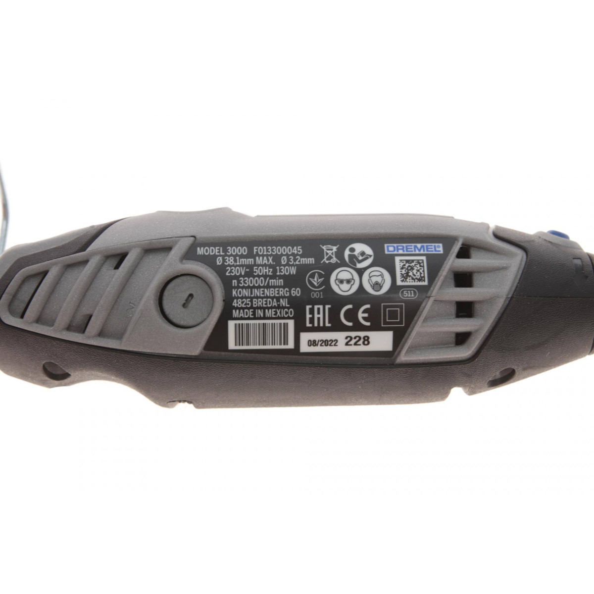Гравер Dremel 3000 (130 Вт, 10000-30000 об/хв, 25 насадок в комплекті) замінено на F0133000JP