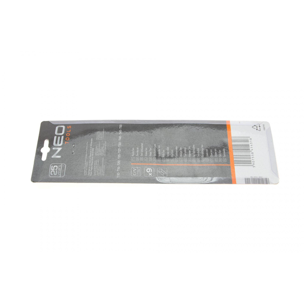 Набір ключів Г-под. Torx T10-T50