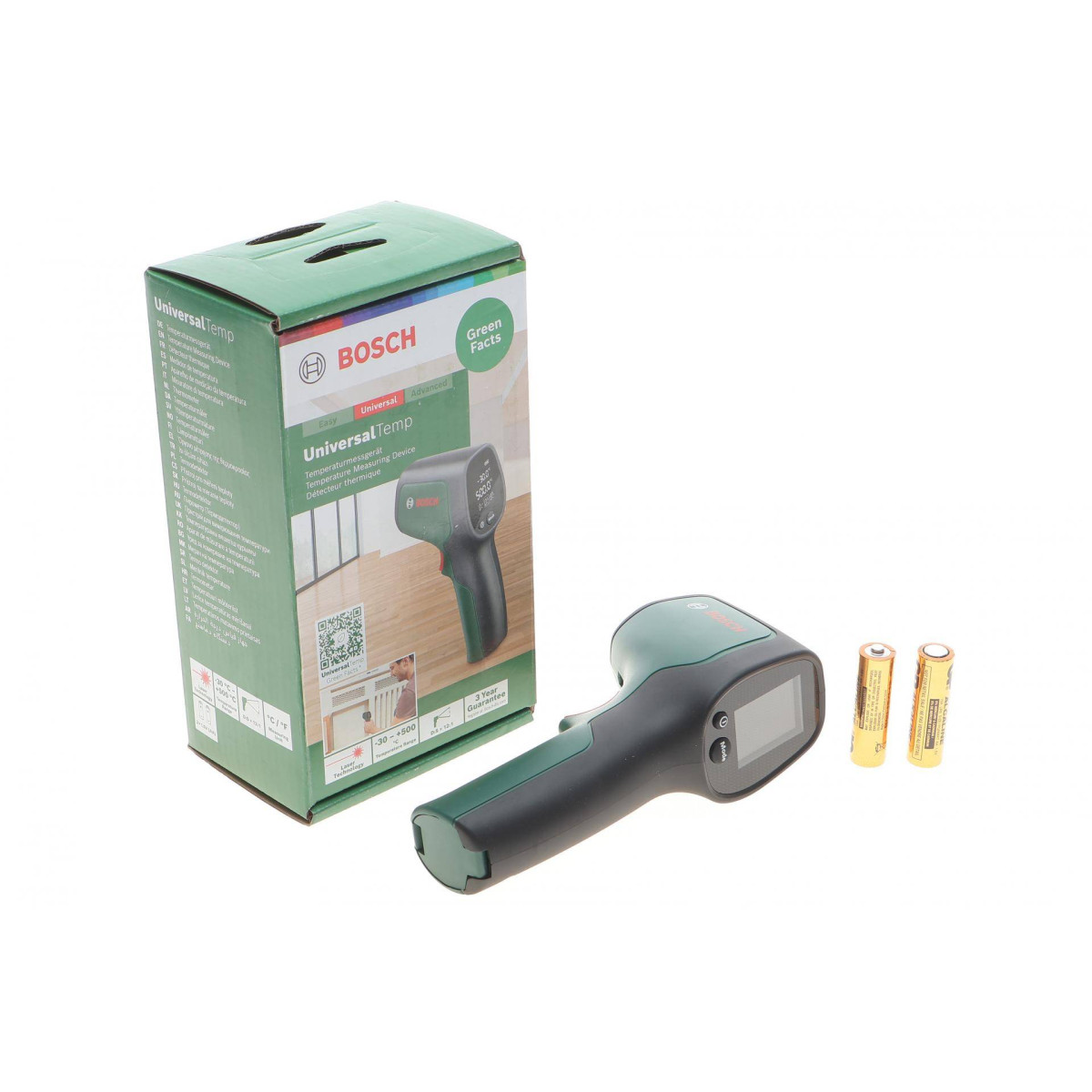 Термодетектор безконтактний UniversalTeмp + 2шт.LR6 (AA)/1.5V (-30°C до +500°C)