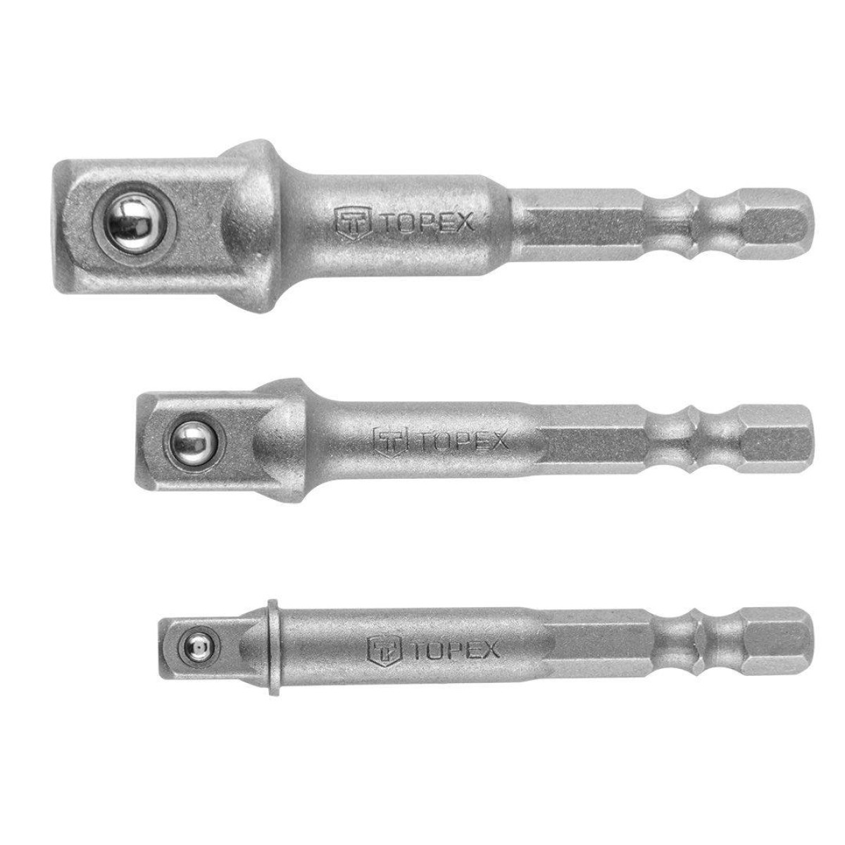 Набір перехідників для шуруповерта M6x1/2"-1/4"-3/8" 3 од.