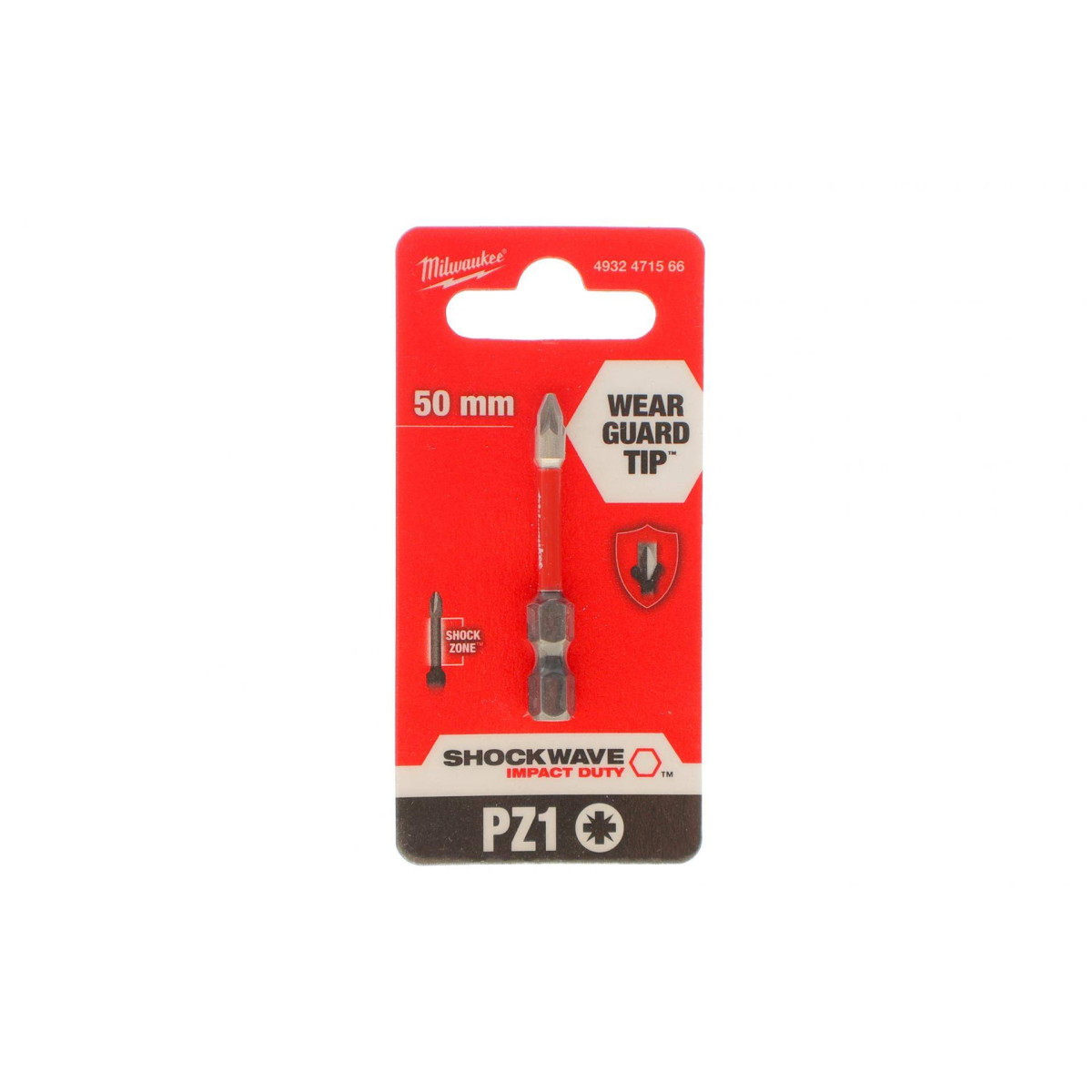 Біта SHOCKWAVE 1/4" PZ1 x 50mm