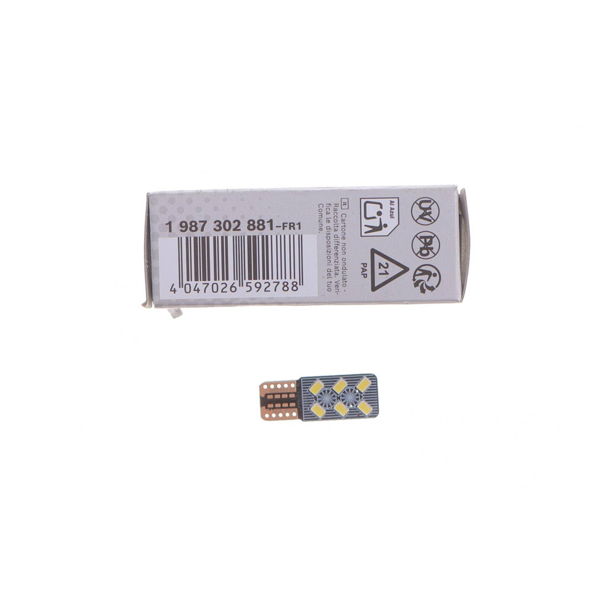 Автолампа W5W 12V 1W W2.1x9.5d Eco LED WS 6000K