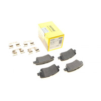Колодки гальмівні (задні) Kia Ceed/Rio/Optima/Hyundai Accent/i10/i20/i30/Elantra 10- (Akebono) Q+