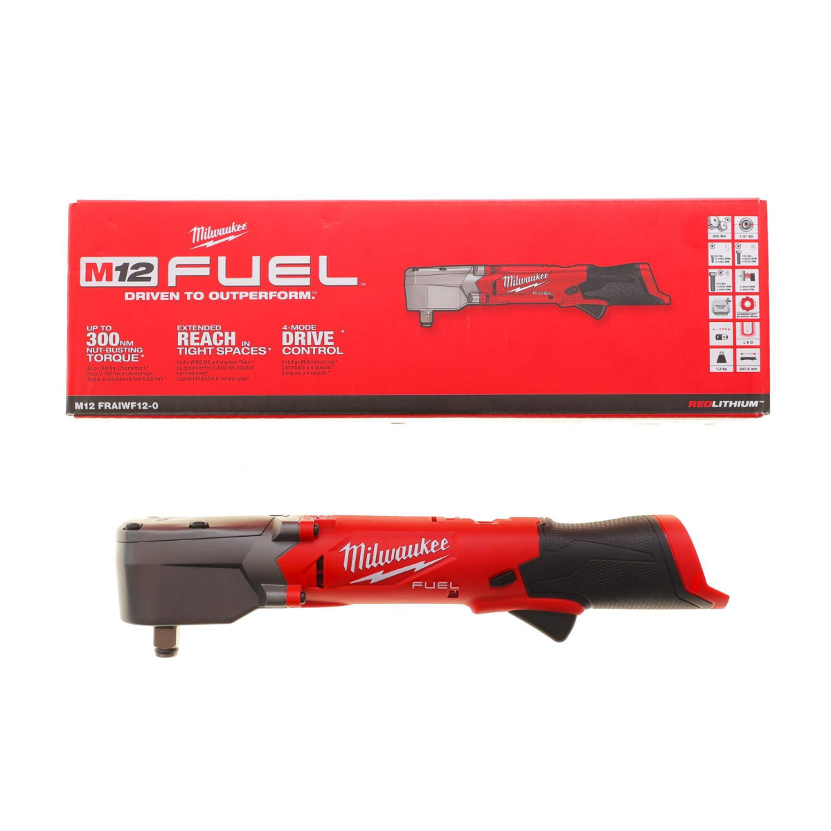 Тріскачка кутова ударна акумуляторна 1/2"-M12 FRAIWF12-0 270 Нм 12V