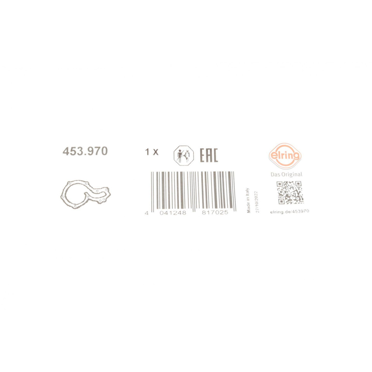 Прокладка помпы воды Fiat Doblo 1.9 JTD/Opel Combo 1.6/2.0 CDTI 01-