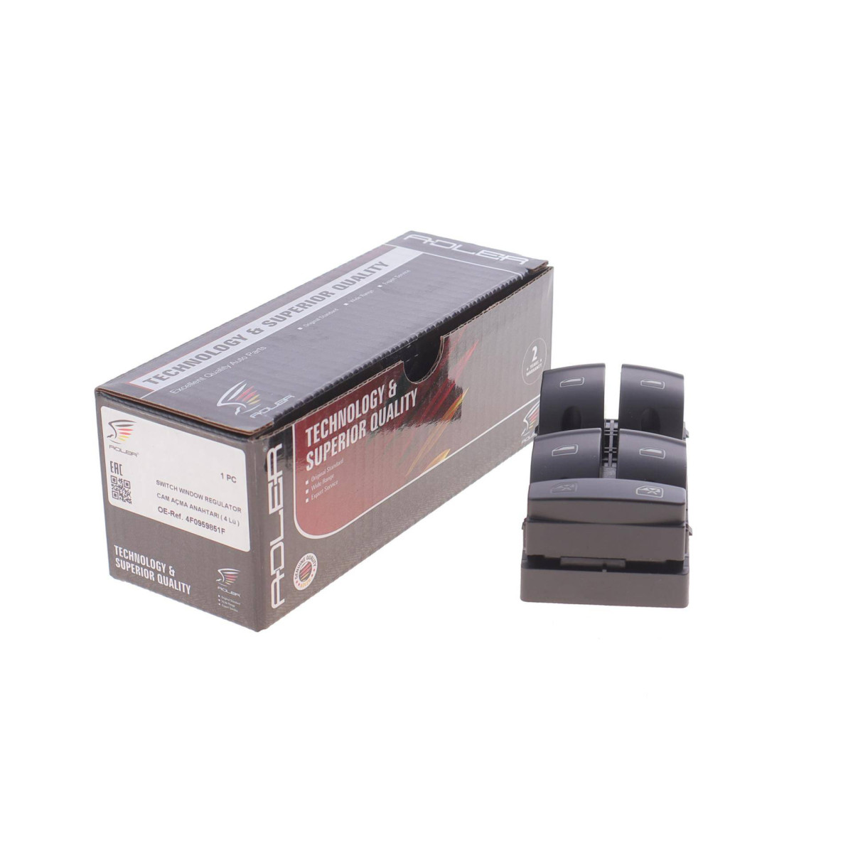 Кнопка склопідіймача Audi A3 03-13/A6 04-11/Q7 06-15