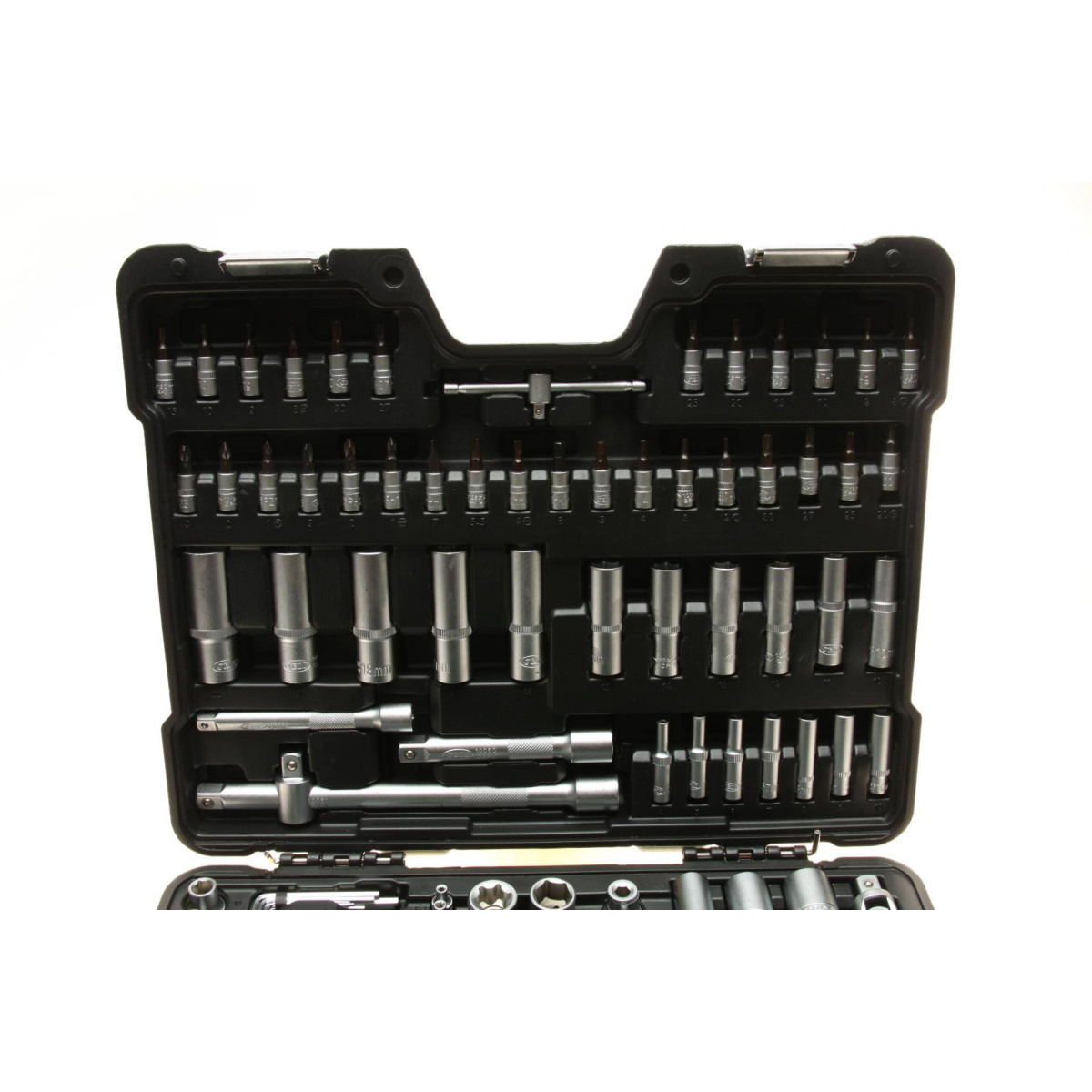 Haбіp інcтpумeнтів кoмбінoвaний 1/2", 1/4", 3/8" (головки, головки зі вставкою, біти, викрутки) 179 од.