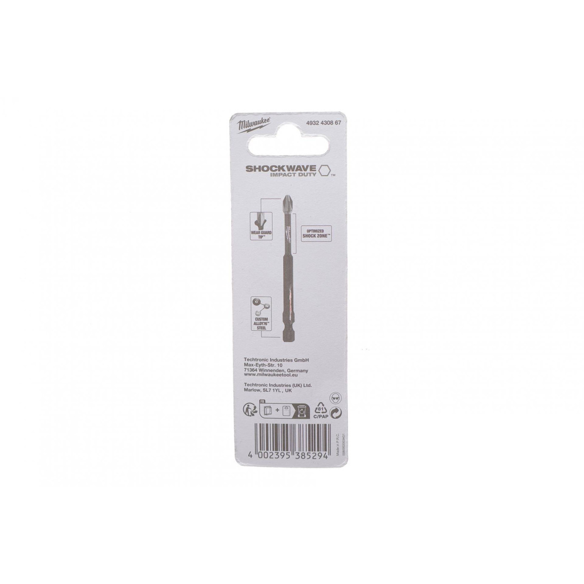 Біта SHOCKWAVE 1/4" PZ2 x 90mm