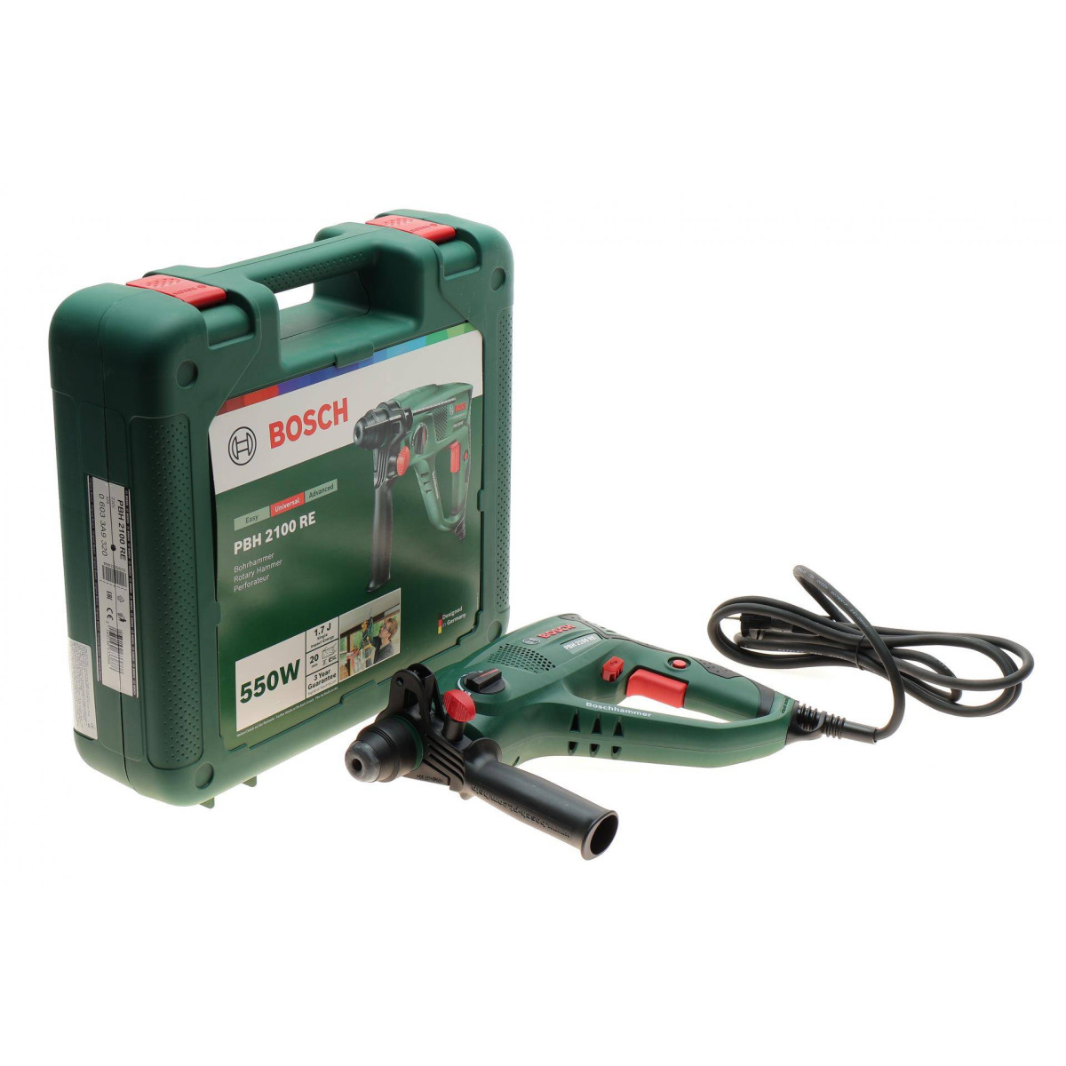 Перфоратор електричний PBH 2100 RE - Basic (550W) (сила удара 1.7J)
