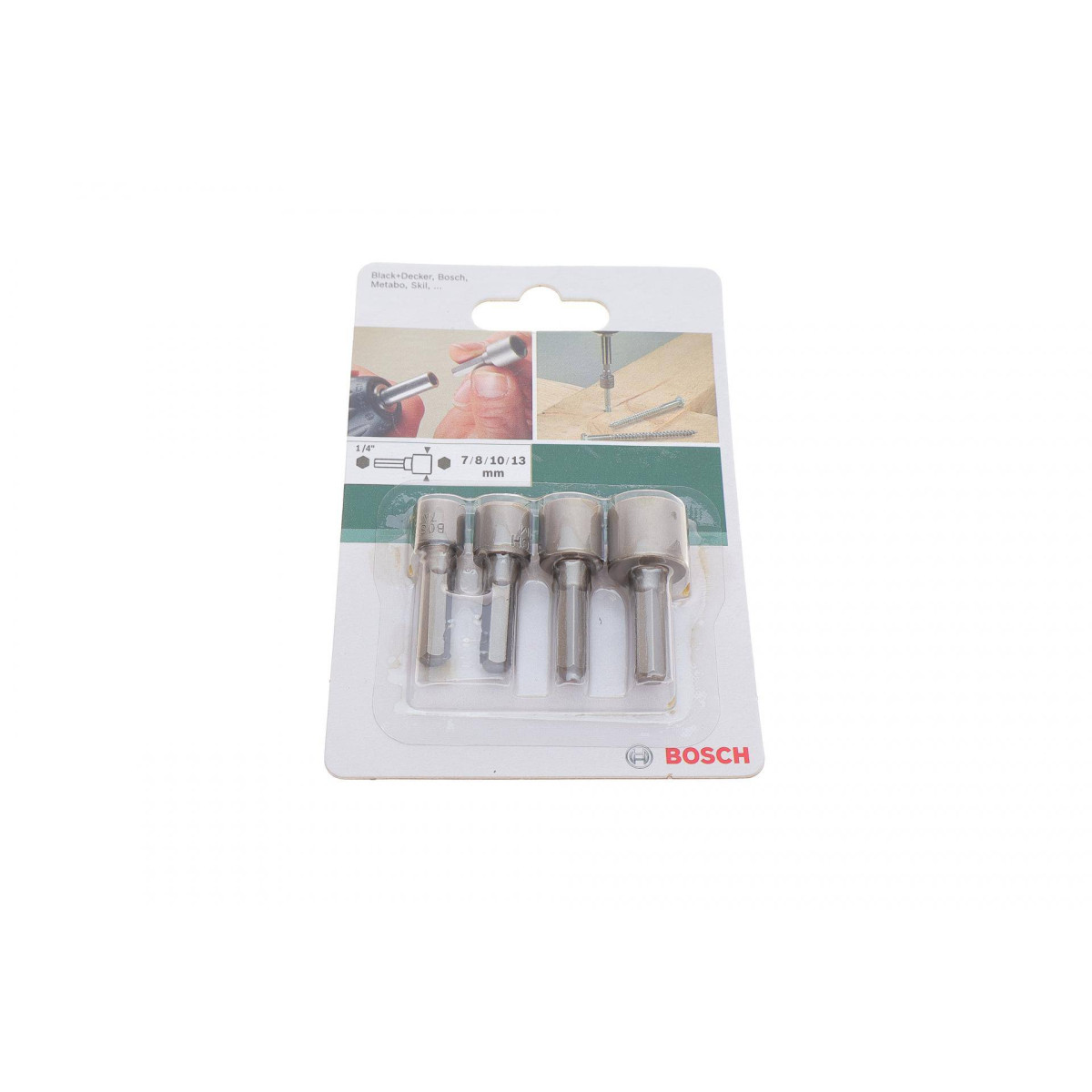 Набір біт кровельних Hex NUT 4 од. 7/8/10/13 мм (1/4")