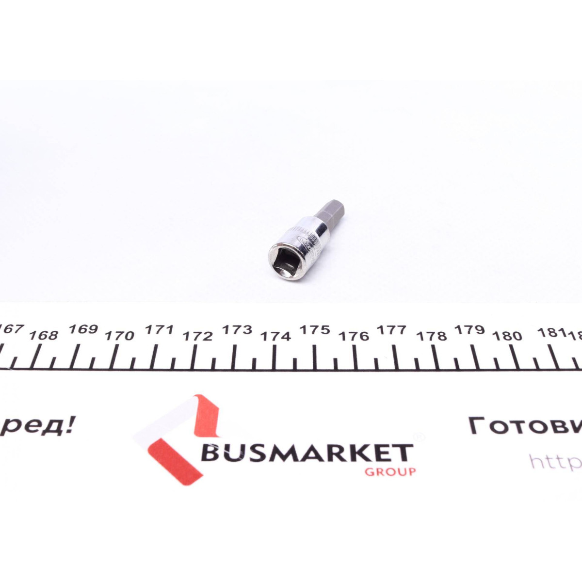 Головка 1/4" с вставкой Hex 6