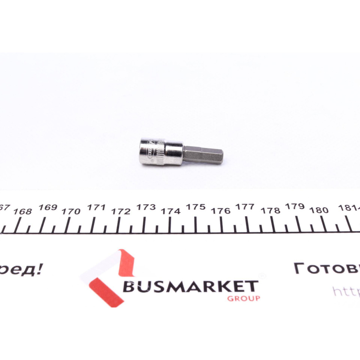 Головка 1/4" с вставкой Hex 6
